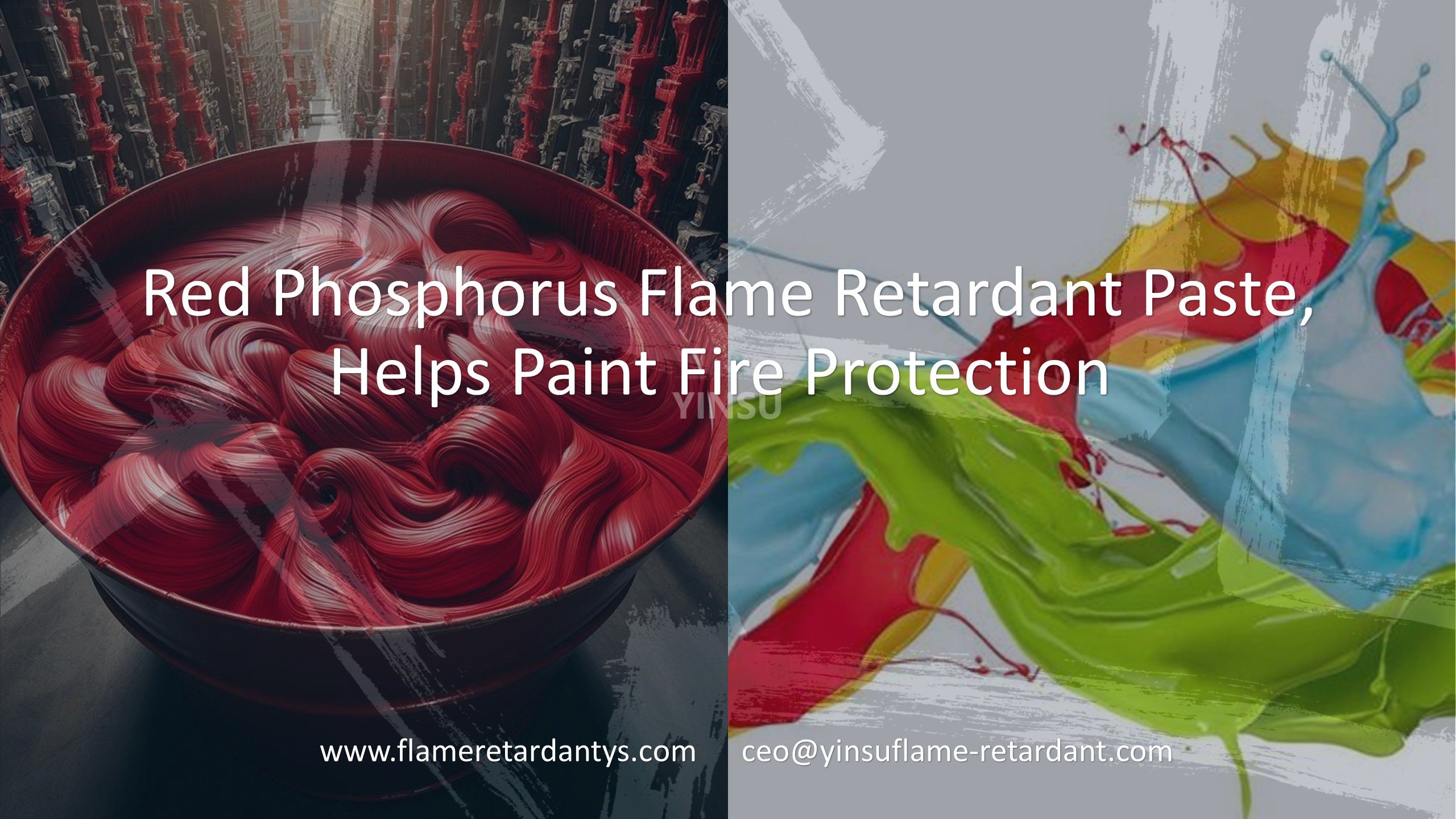 Pâte ignifuge au phosphore rouge, aide à peindre la protection contre les incendies