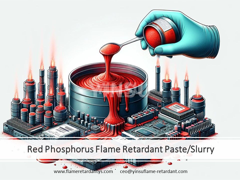 Boue de pâte ignifuge au phosphore rouge