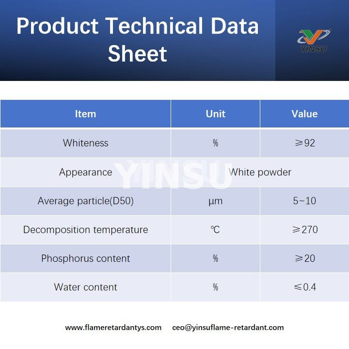 Fiche technique du produit