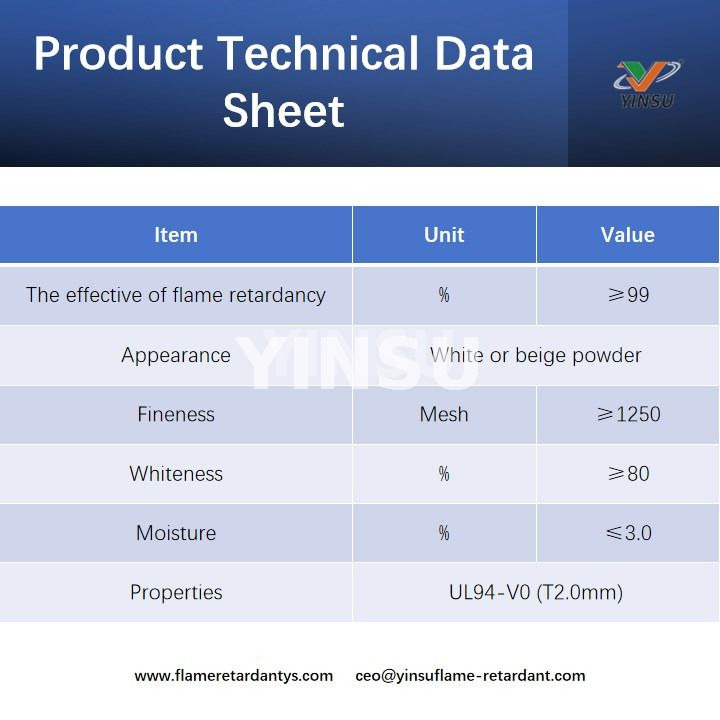 Fiche technique du produit 