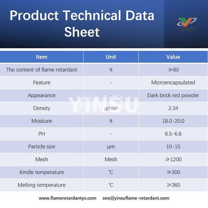 Fiche technique du produit