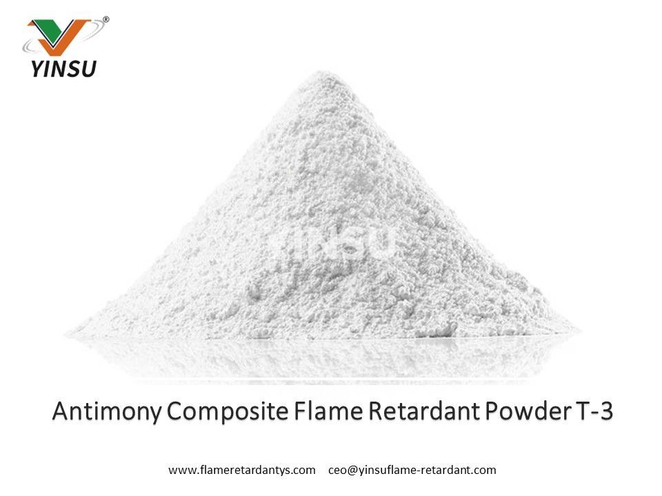 Poudre ignifuge composite d'antimoine T-3