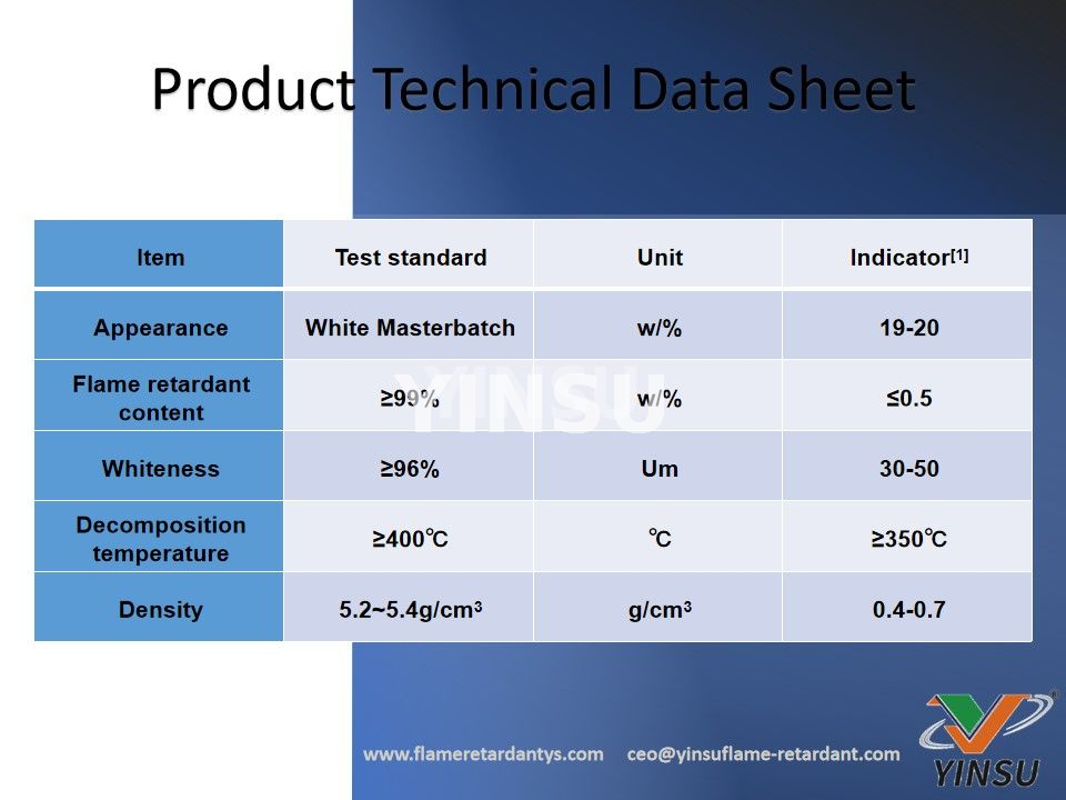 Fiche technique du produit