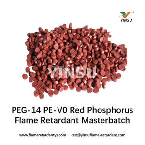 Mélange maître ignifuge au phosphore rouge PEG-14 PE-V0