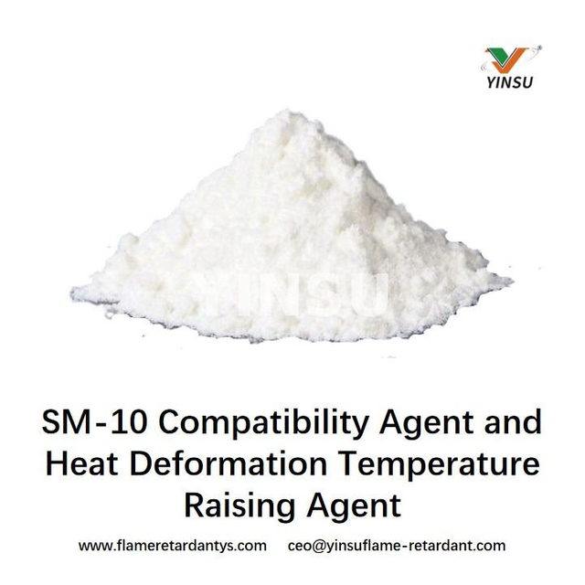 Agent de compatibilité et agent d'élevage de température de déformation de chaleur pour matériaux en alliage en plastique SM-10