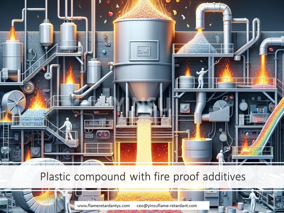 3.20 processus de production d'un composé plastique avec des additifs ignifuges