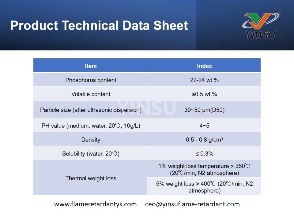 Fiche technique du produit YS-22G