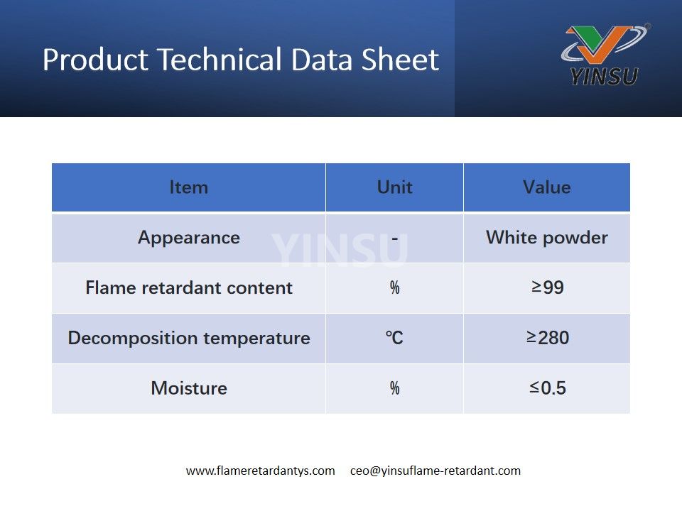 Fiche technique du produit