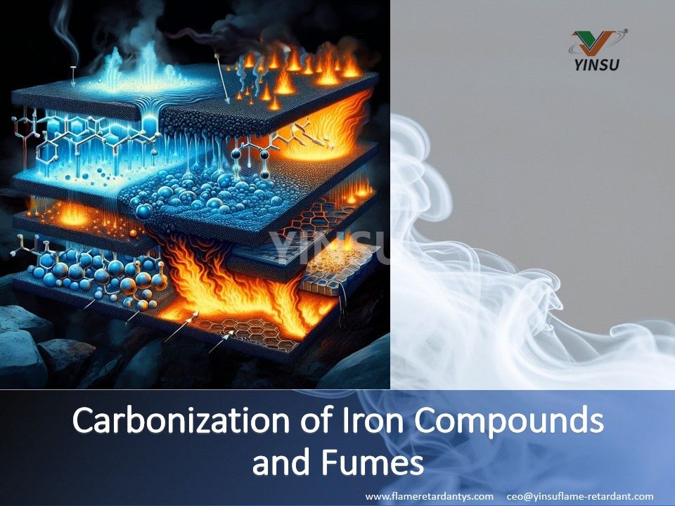 Carbonisation des composés de fer et des fumées