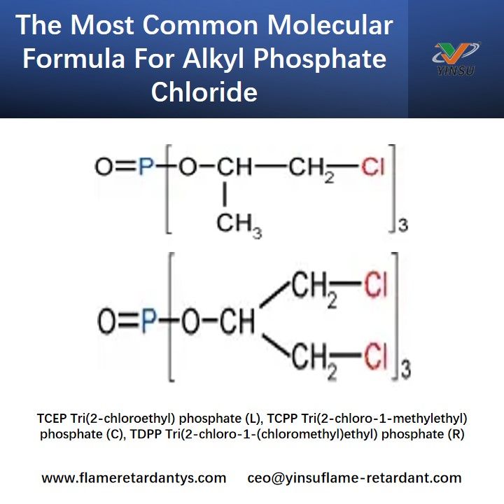 La formule mol&eacute;culaire la plus courante pour le chlorure de phosphate d'alkyle