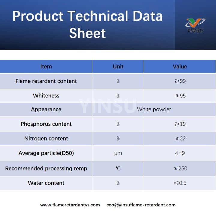 Fiche technique du produit