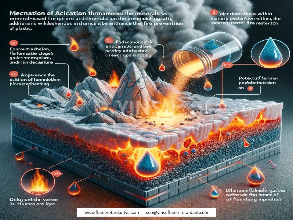 3.21 mécanisme par lequel les retardateurs de flammes à base minérale