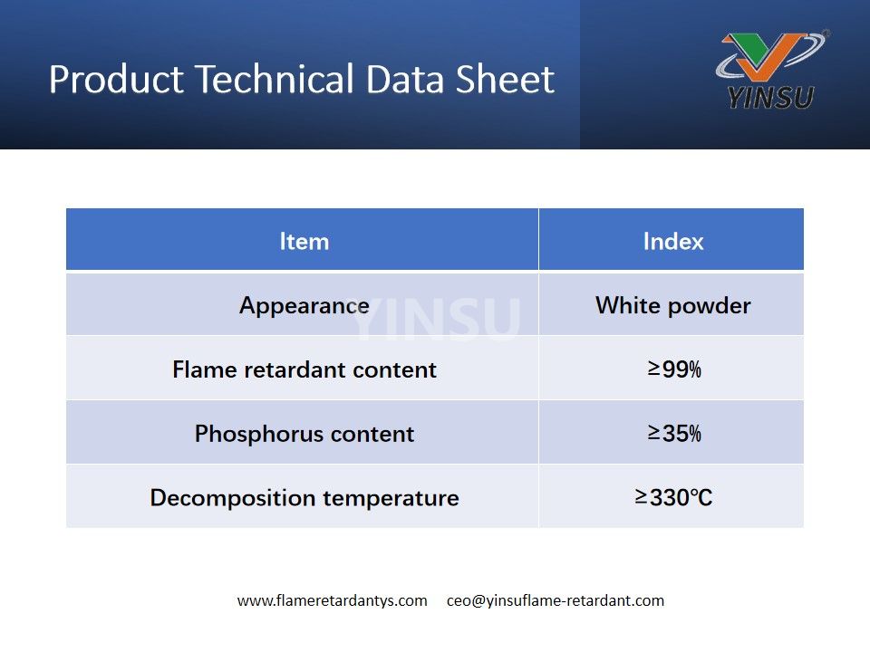 Fiche technique du produit