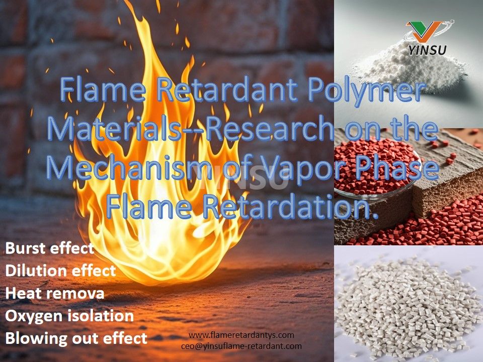 Matériaux polymères ignifuges - Recherche sur le mécanisme d'ignifugation en phase vapeur.