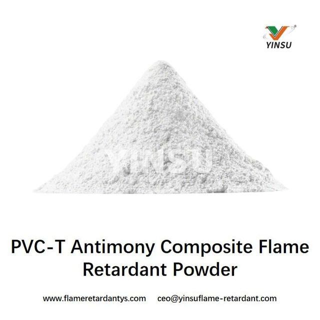 Poudre ignifuge composite d'antimoine PVC-T