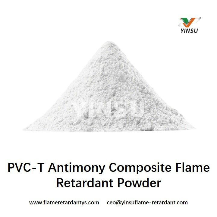 Poudre ignifuge composite d'antimoine PVC-T