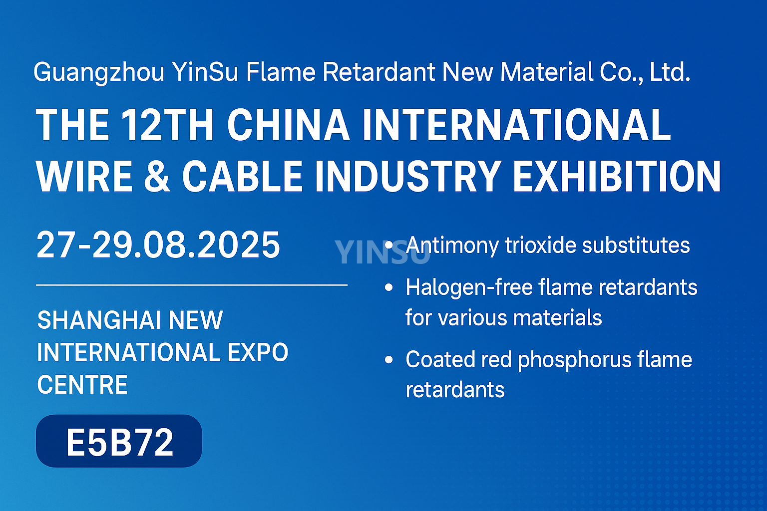 Wire Show : rencontrez-nous au 12e salon international de l'industrie du fil et du câble en Chine !