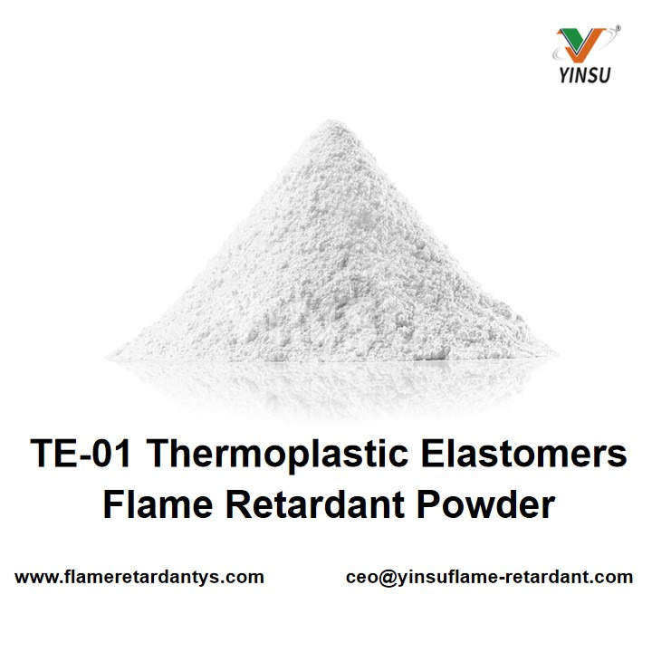 Poudre ignifuge TPE TPU d'élastomères thermoplastiques TE-01 ignifuge