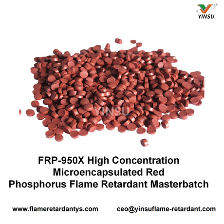 Masterbatch ignifuge FRP-950X de phosphore rouge de concentration élevée