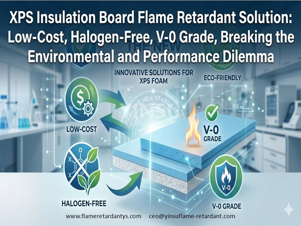 Solution ignifuge pour panneaux isolants XPS 0526, faible co&ucirc;t, sans halog&egrave;ne, qualit&eacute; V 0, brisant le dilemme environnemental et de performance