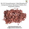 Granulés ignifuges composites de phosphore de céramification 95-TC7 (pour câbles en polyoléfine)